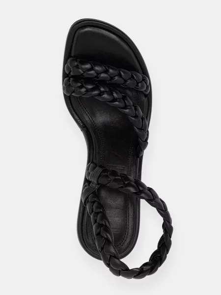Кожаные босоножки Souliers Martinez на высоком каблуке