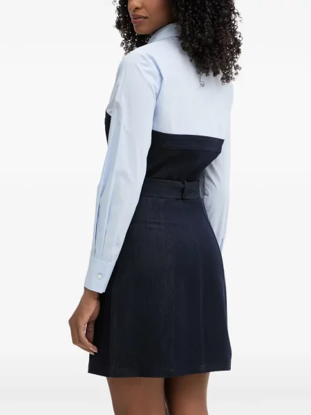 Cu centură rochie mini Morgan albastru