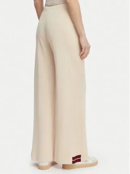 Guess Sportinės kelnės Wide Leg smėlio