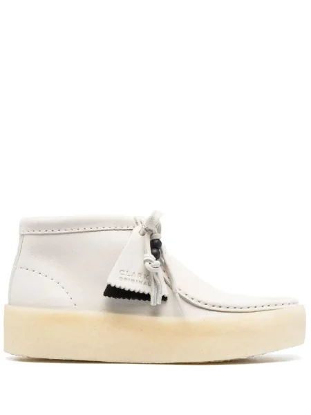 Cizme scurte Clarks Originals alb