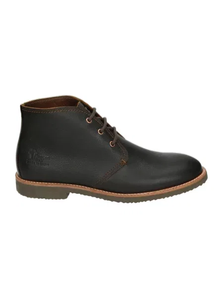 Botki Panama Jack skórzane casual brązowe