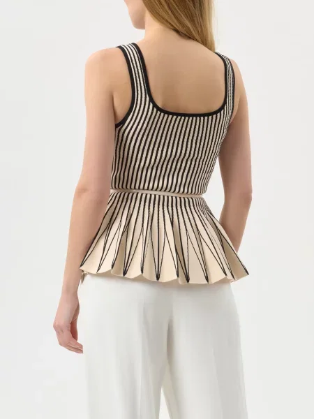 Топ Elisabetta Franchi бежевый