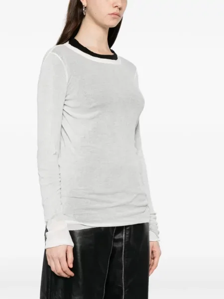 Tricou Rick Owens lung alb