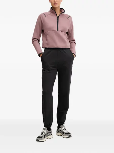 Hanorac cu fermoar Under Armour cu imagine maro