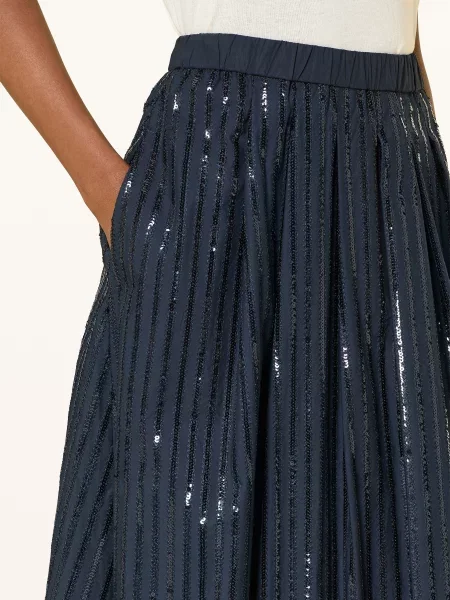 Weekend Max Mara Sukně Fiordi S Flitry tmavě modrá