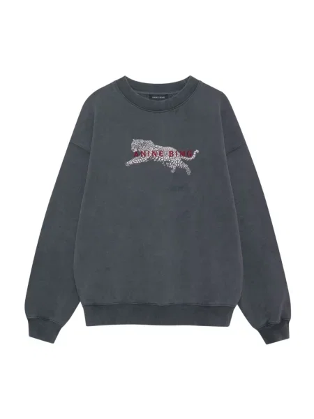 Bluza z kapturem Anine Bing z kapturem czarna