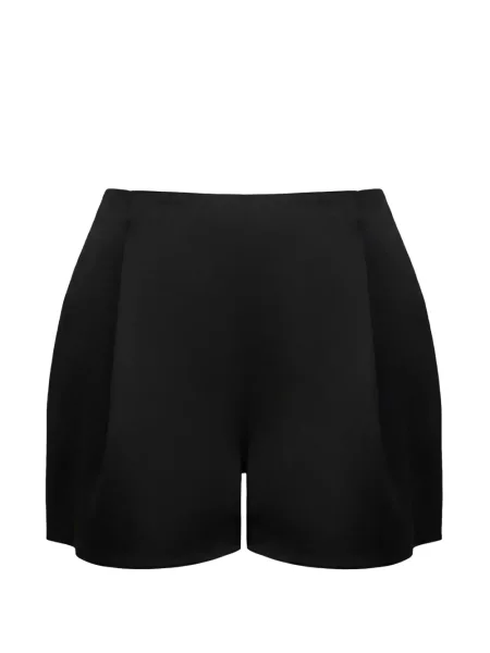 Pantaloni scurți Post Meridiem din satin negru
