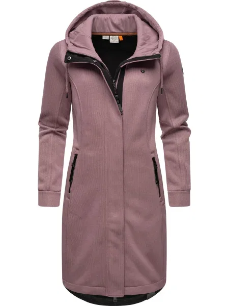 Ragwear Palton tricotat mauve