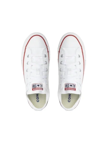 Pantofi Converse cu platformă din canvas alb