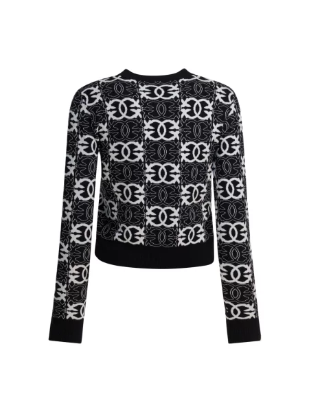 Dzianinowy sweter Pinko czarny
