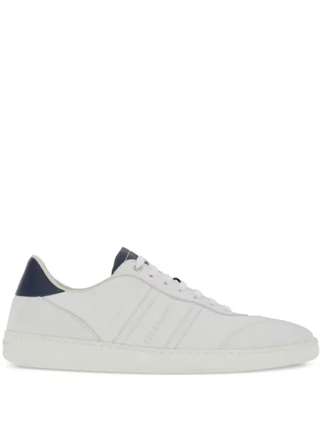 Sneakerși Ferragamo din piele alb
