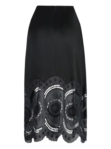 Fustă Stella Mccartney din satin negru
