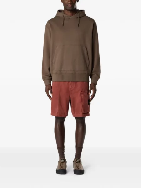 Grafic hanorac cu glugă Stone Island cu imagine maro