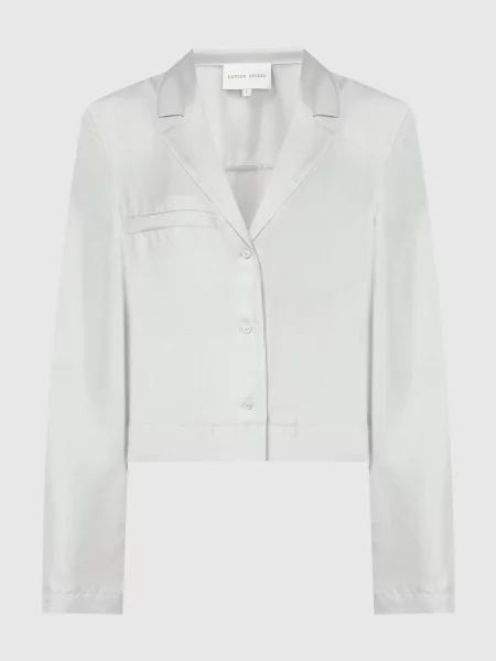 Блуза ALOMA із шовку Lou Lou Studio сіра