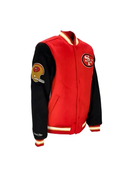 Kurtka Mitchell & Ness wełniana czarna