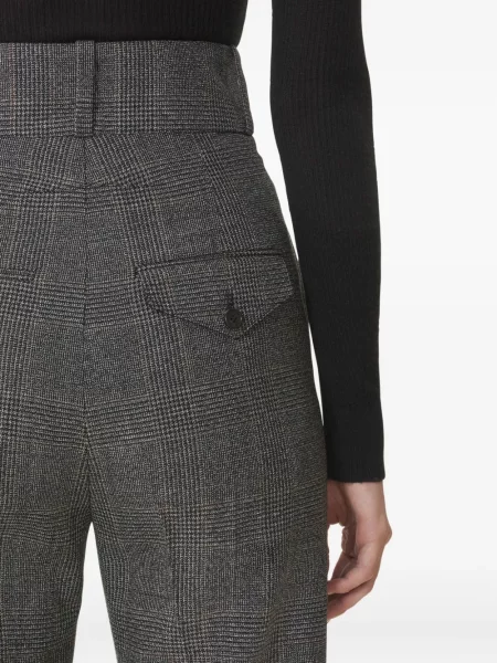 Pantaloni Lanvin în carouri gri