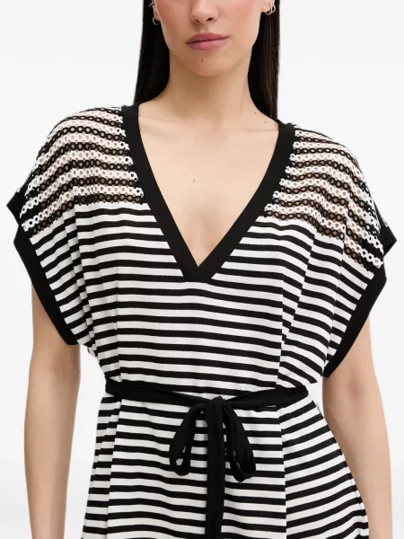 Cu centură rochie mini Liu Jo alb