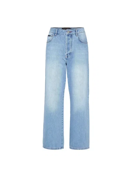 Spodnie Philipp Plein niebieskie