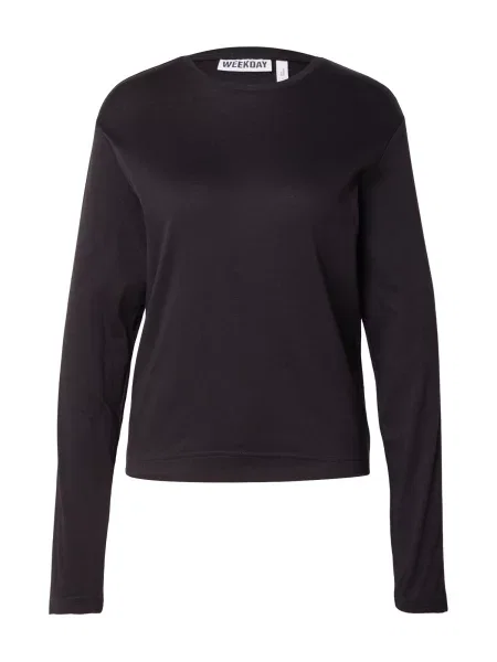 WEEKDAY Tricou Niki' negru
