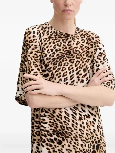 Rochie mini Gestuz cu imagine cu model leopard scurtă