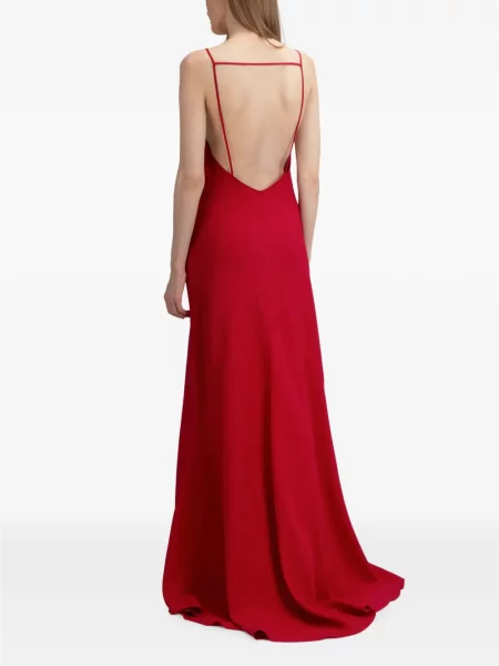 Rochie maxi The Arkow din crep roșu