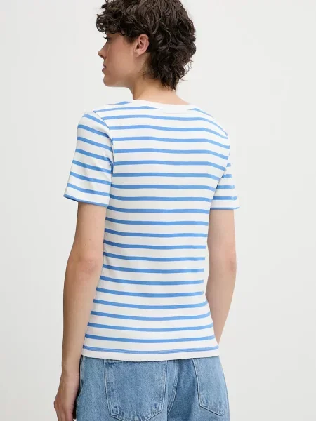 Tommy Hilfiger t-shirt niebieski biała