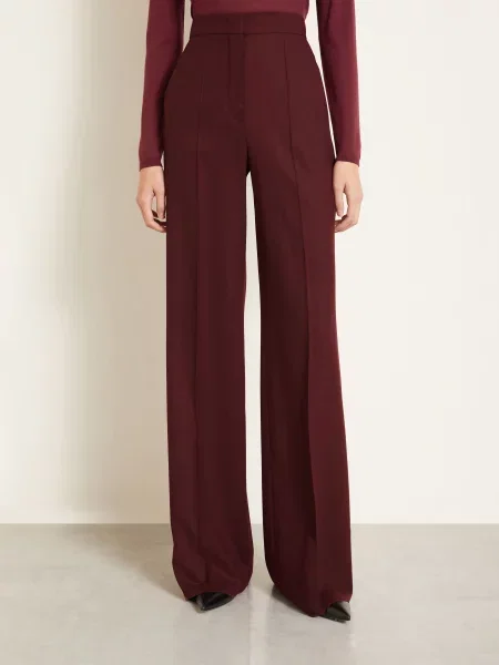 Max Mara Marlene Kalhoty Extra tmavě červená