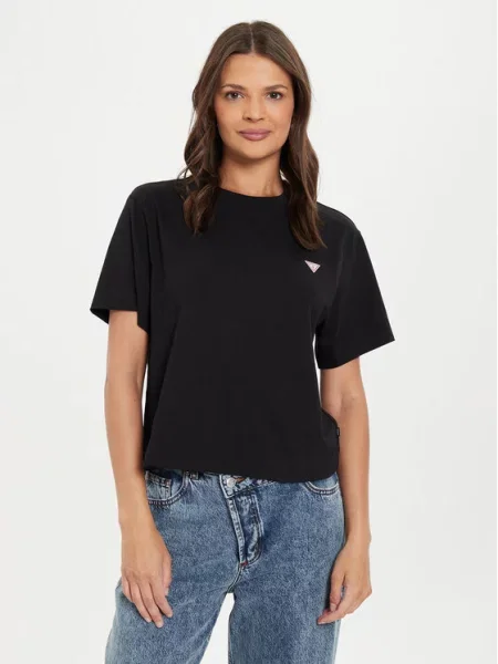 Tričko Guess Jeans s krátkými rukávy bílé