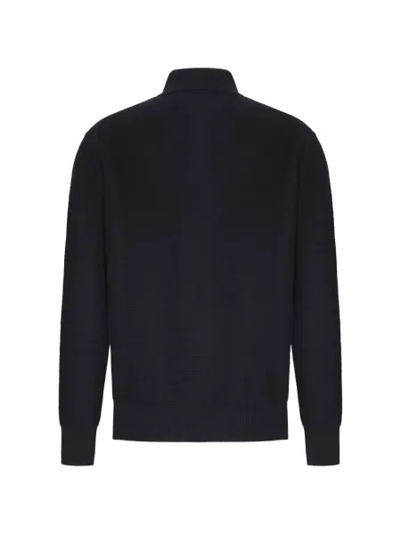 Tricou polo Zegna din cașmir negru