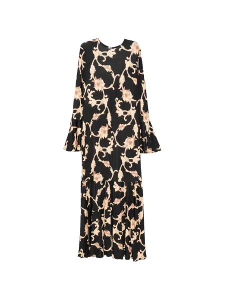Rochie La Doublej cu model floral cu imagine alb