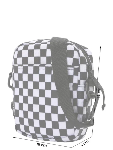 VANS Geantă de umăr Bail negru alb