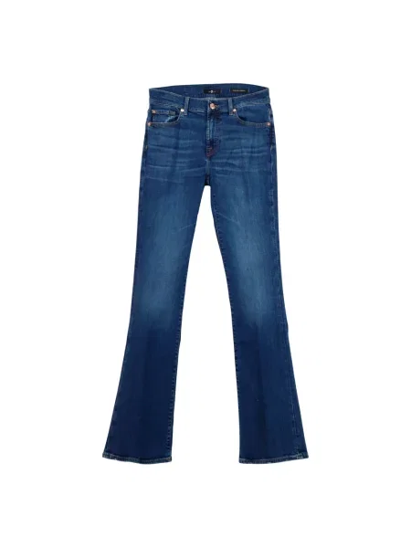 Szerokie jeansy 7 For All Mankind niebieskie