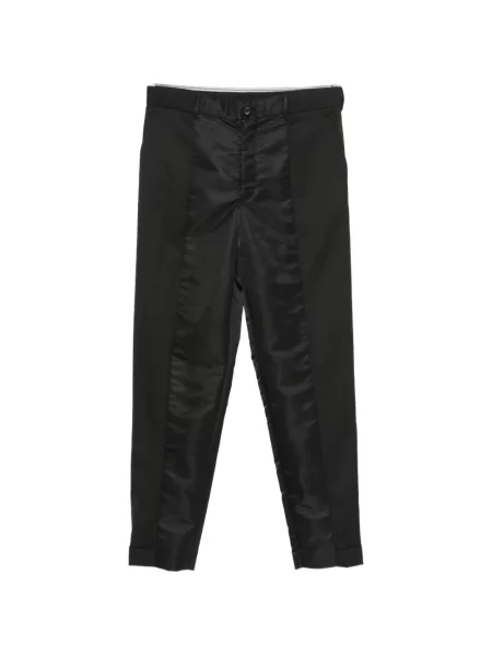 Pantaloni Undercover din satin negru