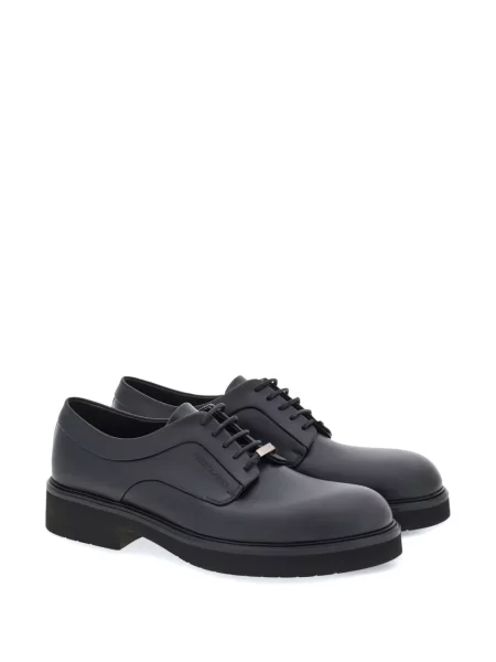 Iš natūralios odos derby batai Ferragamo juoda