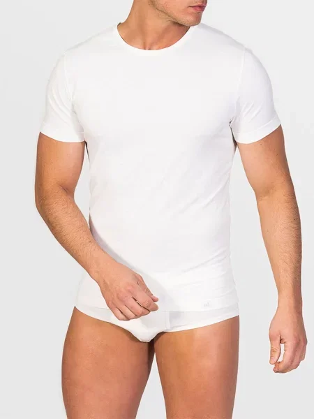 Palton Zd Zero Defects cu decolteu rotund alb