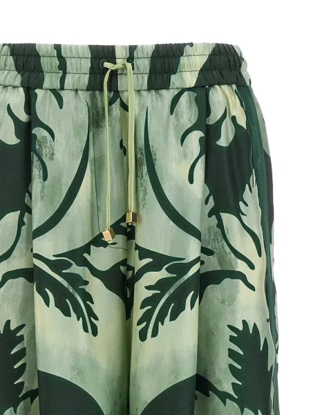 Pantaloni F.r.s For Restless Sleepers cu model paisley verde