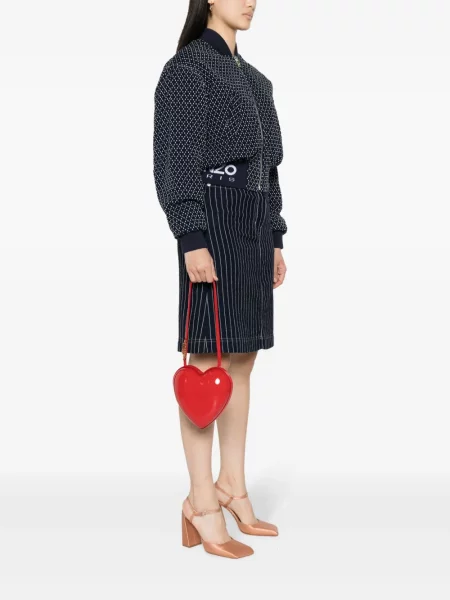 Чанта Moschino със сърца червено