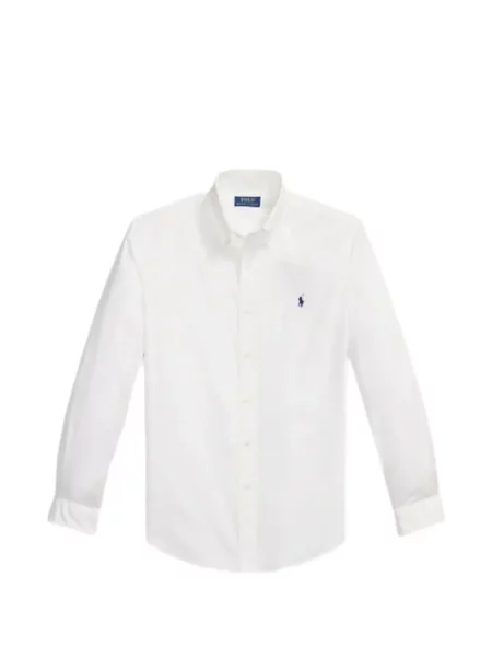 Пуловер Polo Ralph Lauren с автограф с връзки с кръгло деколте синьо