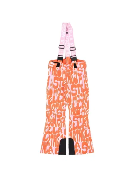 Spodnie narciarskie dziecięce Stella Mccartney pomarańczowe