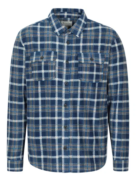 Rye koszula polarowa w kratę Blue niebieska