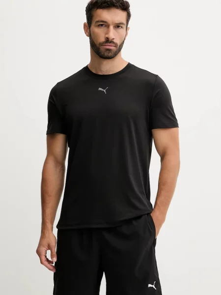 Puma edzős póló sima fekete