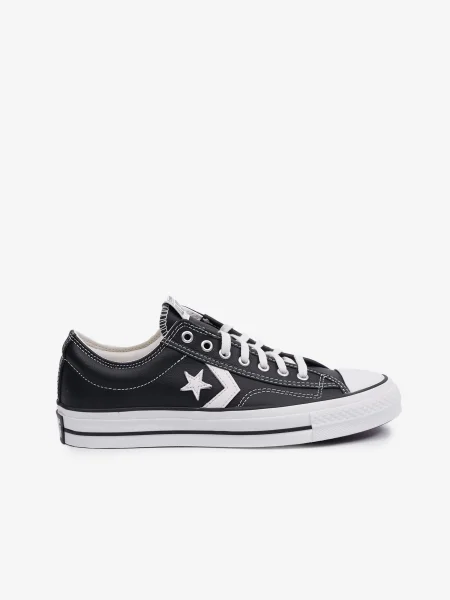 Tenisky Converse Star Player 76 Fall Kožené black/vintage white/silver biela