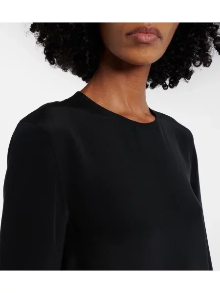 Rochie maxi Toteme de mătase de costum negru
