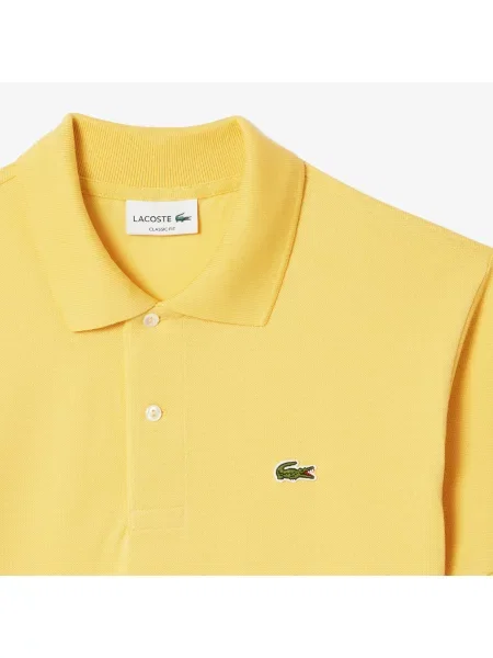 Lacoste Koszulka Polo Oryginał Petit Piqué żółta