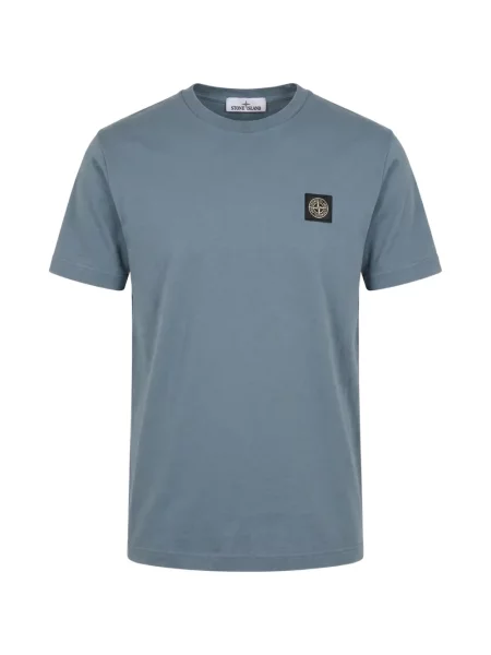 Tricou Stone Island cu strasuri albastru