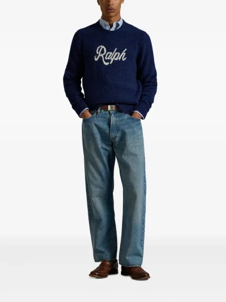 Briaunotas pusiau užtrauktukas zomšinės bokseriai Polo Ralph Lauren balta