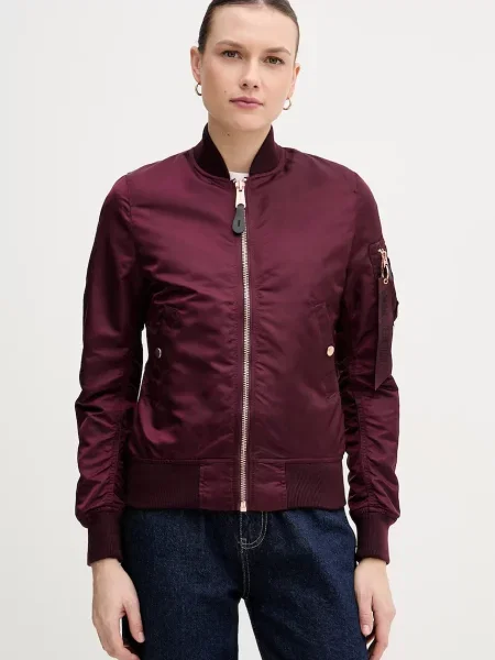 Alpha Industries kurtka bomber VF LW bordowy