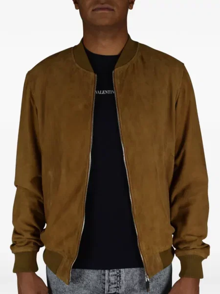 Geacă bomber Billionaire din piele de căprioară