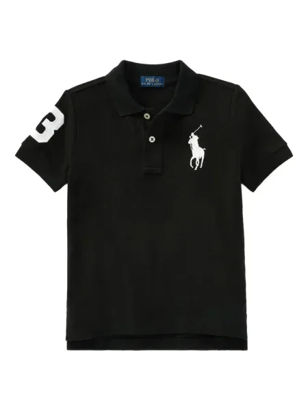 Koszulka polo dziecięca Polo Ralph Lauren czarna