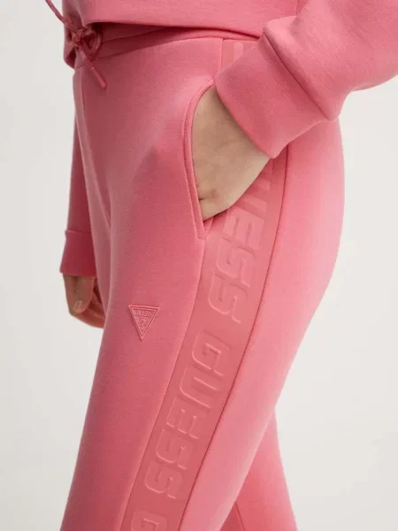 Спортивні штани Guess ALLIE з принтом рожевий